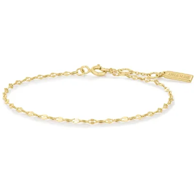 ANIA HAIE GOLD TEXTURED CHAIN BRACELET B073-02G