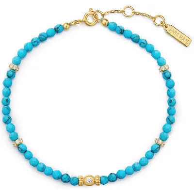 ANIA HAIE LAB-CREATED TURQUOISE BEADED BRACELET B073-03G