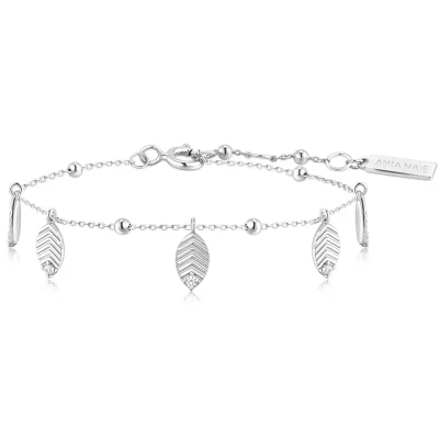 ANIA HAIE SILVER LEAF STATION BRACELET B073-05H