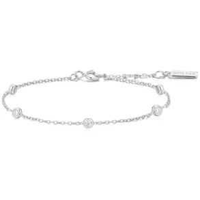 ANIA HAIE SILVER CLASSIC BEZEL-SET BRACELET B074-02H