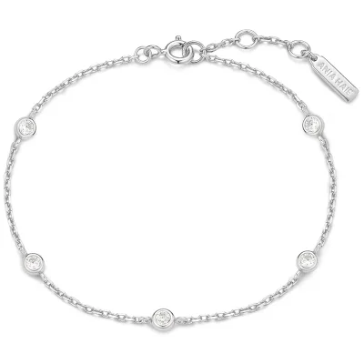 ANIA HAIE SILVER CLASSIC BEZEL-SET BRACELET B074-02H