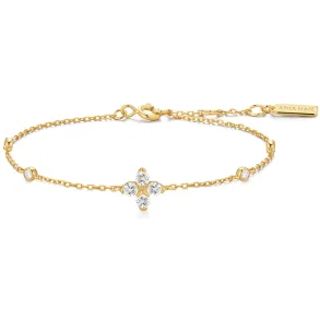 ANIA HAIE GOLD SPARKLING LUCKY CLOVER BRACELET B074-04G