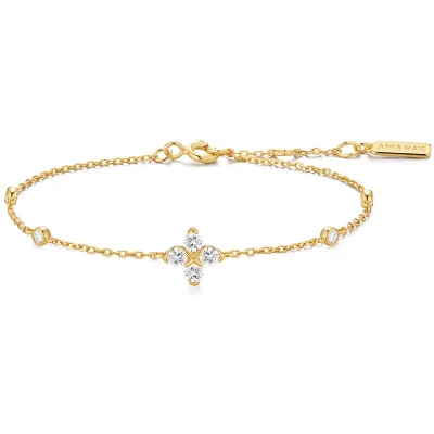 ANIA HAIE GOLD SPARKLING LUCKY CLOVER BRACELET B074-04G