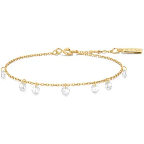 ANIA HAIE GOLD DROPLET STATION BRACELET B074-05G