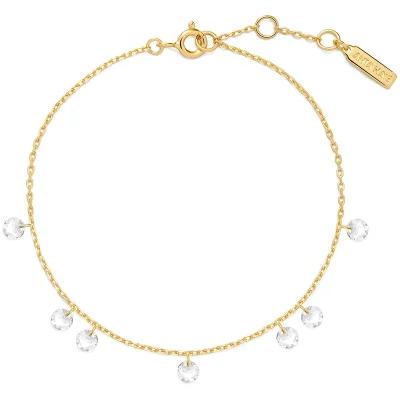 ANIA HAIE GOLD DROPLET STATION BRACELET B074-05G