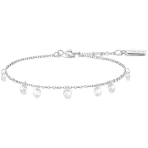 ANIA HAIE SILVER DROPLET STATION BRACELET B074-05H