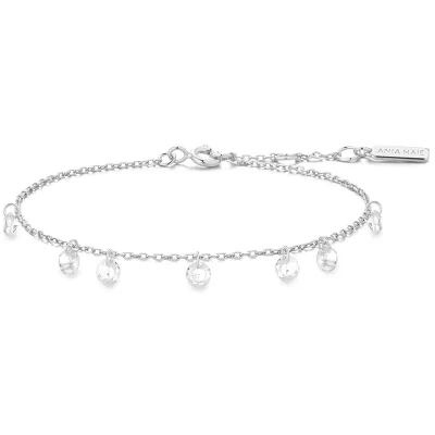 ANIA HAIE SILVER DROPLET STATION BRACELET B074-05H