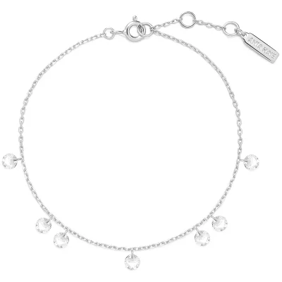 ANIA HAIE SILVER DROPLET STATION BRACELET B074-05H