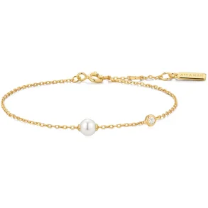 ANIA HAIE GOLD SHELL PEARL BRACELET  B075-01G