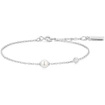 ANIA HAIE SILVER SHELL PEARL BRACELET  B075-01H