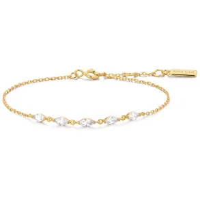 ANIA HAIE GOLD QUINTET MARQUISE BRACELET B075-03G
