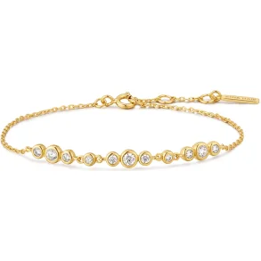 ANIA HAIE GOLD GRADUATED TRIOS BRACELET B075-06G