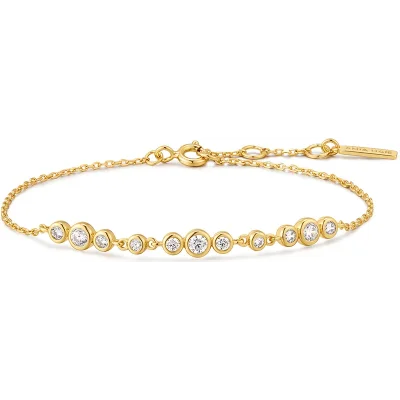 ANIA HAIE GOLD GRADUATED TRIOS BRACELET B075-06G