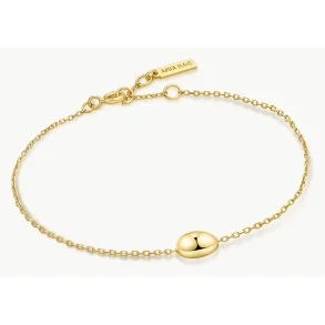 ANIA HAIE GOLD ORGANIC DOME PEPPBLE BRACELET B076-04G