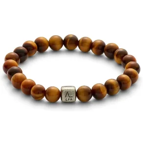 ALEXANDER LYNGGAARD TIGER EYE 8MM BRACELET C00220