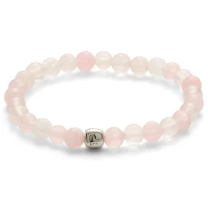 ALEXANDER LYNGGAARD ROSE QUARTZ 6MM BRACELET C00280