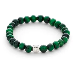 ALEXANDER LYNGGAARD GREEN TIGER EYE 6MM BRACELET C00350