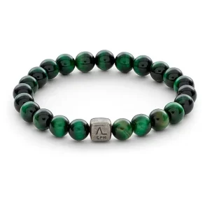 ALEXANDER LYNGGAARD GREEN TIGER EYE 8MM BRACELET C00360