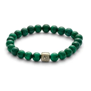 ALEXANDER LYNGGAARD MALACHITE 8MM BRACELET C00520