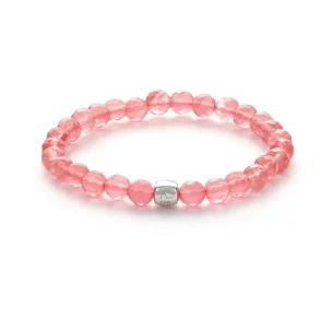 ALEXANDER LYNGGAARD CHERRY QUARTZ 6MM BRACELET C00850