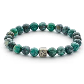 ALEXANDER LYNGGAARD DIOPTASE 8MM BRACELET C01040