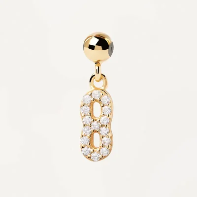 PDPAOLA NUMBER 8 SINGLE CHARM CH01-002-U