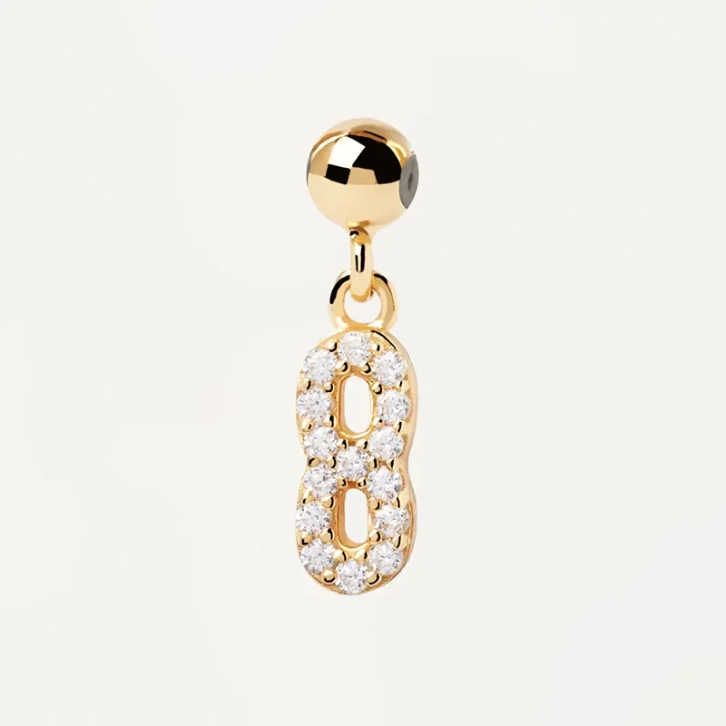 PDPAOLA NUMBER 8 SINGLE CHARM CH01-002-U