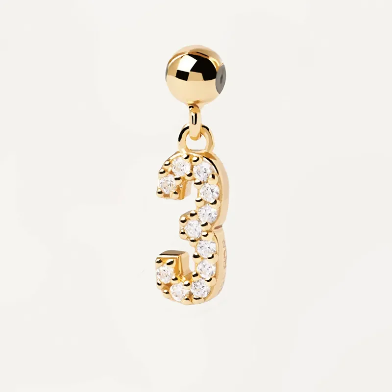 PDPAOLA NUMBER 3 SINGLE CHARM CH01-007-U
