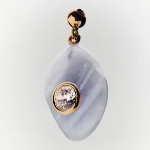 PDPAOLA SERENITY BLUE AGATE CHARM CH01-258-U