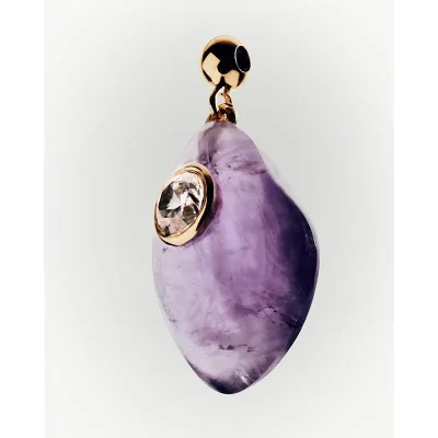 PDPAOLA BALANCE AMETHYST CHARM CH01-260-U