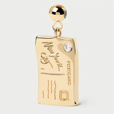 PDPAOLA NY POSTCARD CHARM CH01-285-U