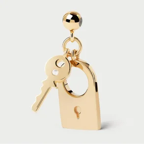 PDPAOLA PADLOCK AND KEY CHARM CH01-294-U