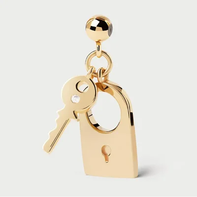 PDPAOLA PADLOCK AND KEY CHARM CH01-294-U
