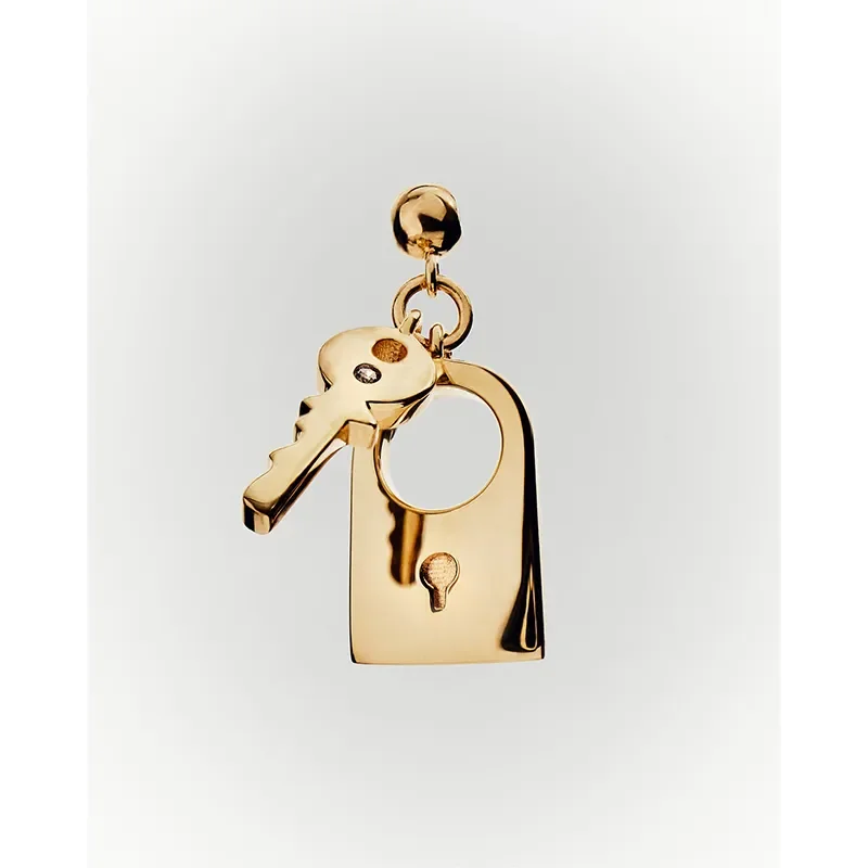 PDPAOLA PADLOCK AND KEY CHARM CH01-294-U