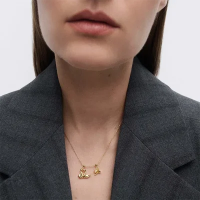 PDPAOLA LOVE SWANS CHARM CH01-310-U