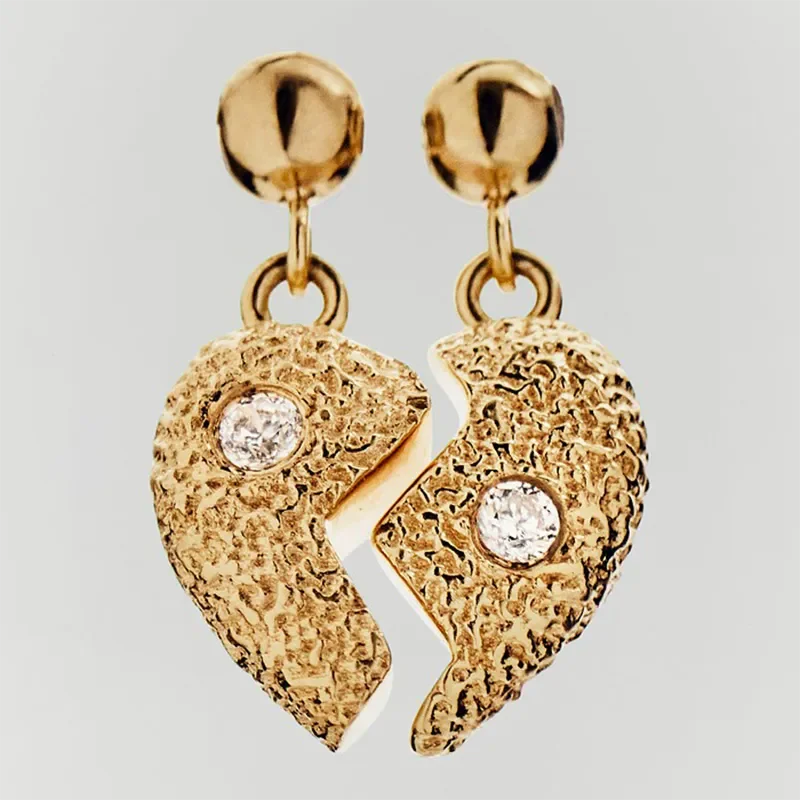 PDPAOLA SPLIT HEART CHARM CH01-317-U