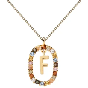PDPAOLA LETTER F NECKLACE CO01-265-U