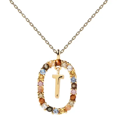 PDPAOLA LETTER T NECKLACE CO01-279-U