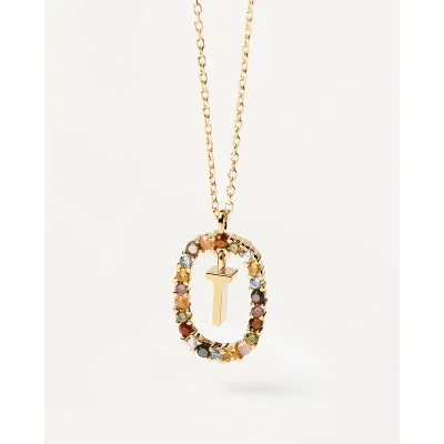 PDPAOLA LETTER T NECKLACE CO01-279-U
