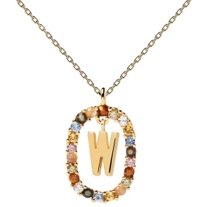 PDPAOLA LETTER W NECKLACE CO01-282-U