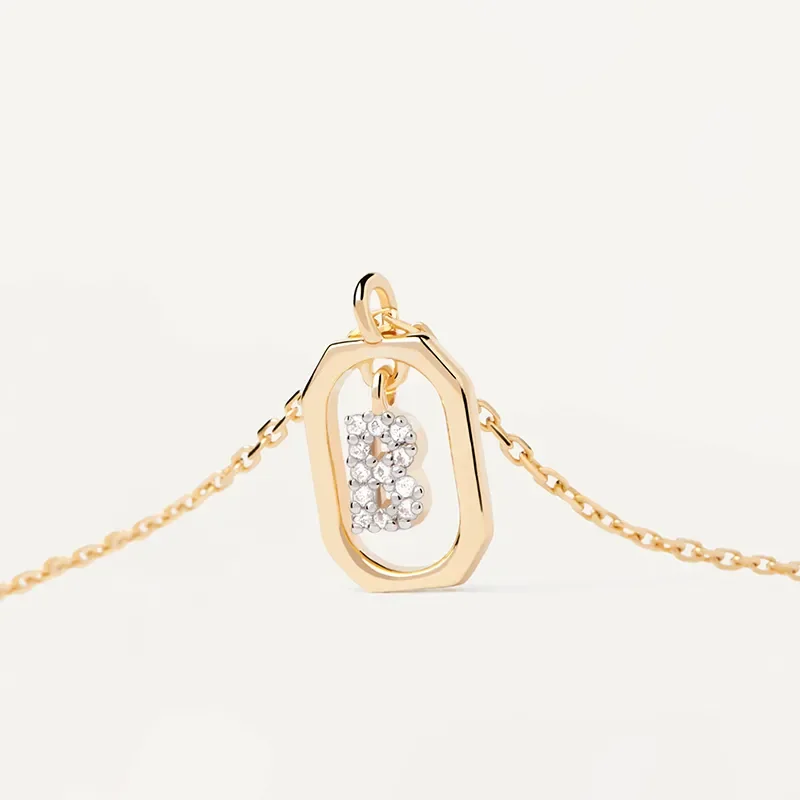 PDPAOLA MINI LETTER B NECKLACE CO01-513-U