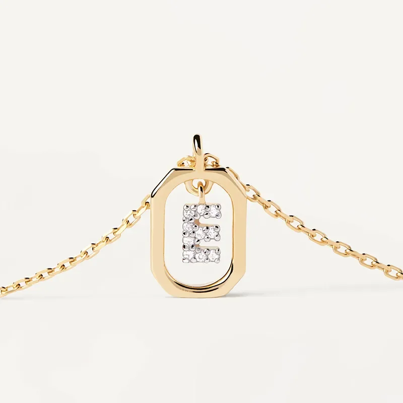 PDPAOLA MINI LETTER E NECKLACE CO01-516-U
