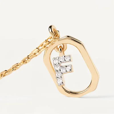 PDPAOLA MINI LETTER F NECKLACE CO01-517-U