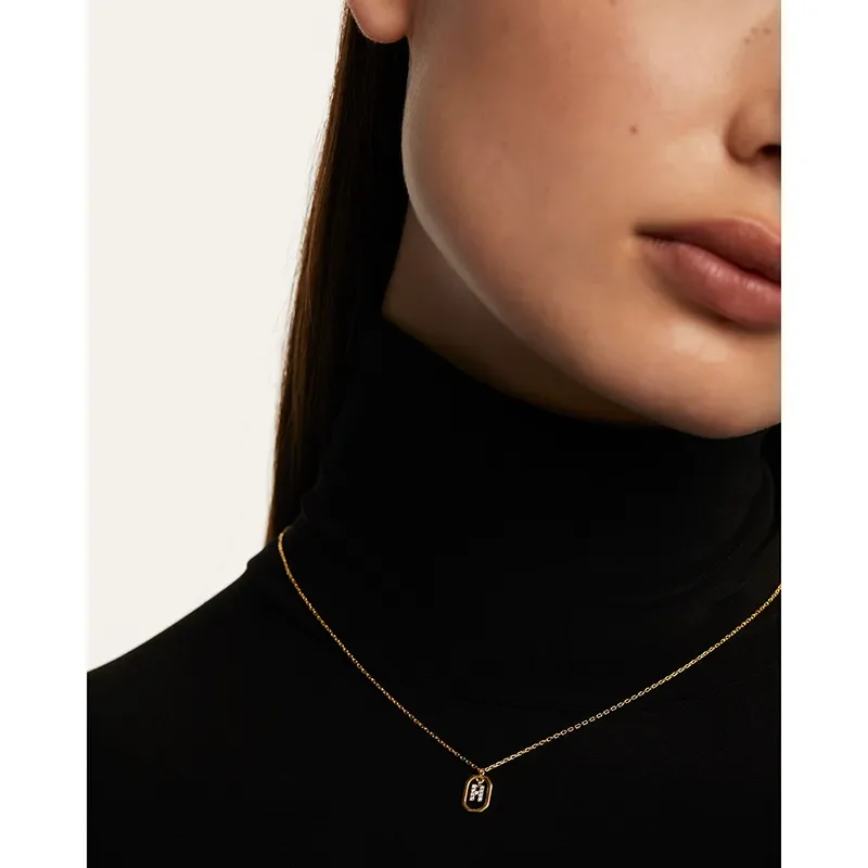 PDPAOLA MINI LETTER H NECKLACE CO01-519-U