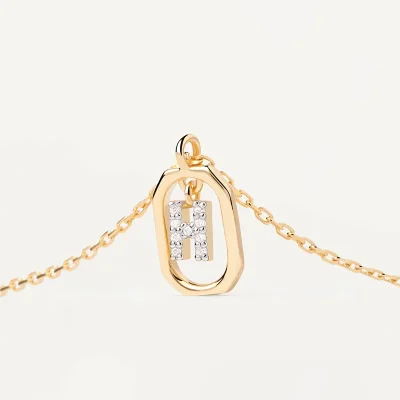 PDPAOLA MINI LETTER H NECKLACE CO01-519-U