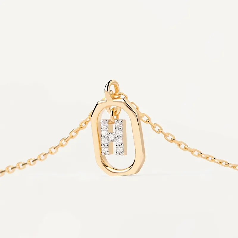PDPAOLA MINI LETTER H NECKLACE CO01-519-U