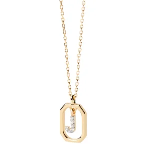 PDPAOLA MINI LETTER J NECKLACE CO01-521-U