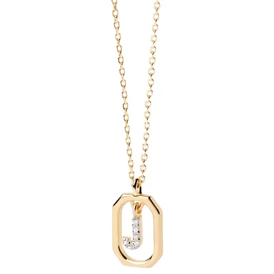 PDPAOLA MINI LETTER J NECKLACE CO01-521-U