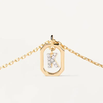 PDPAOLA MINI LETTER K NECKLACE CO01-522-U