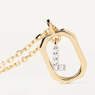 PDPAOLA MINI LETTER L NECKLACE CO01-523-U